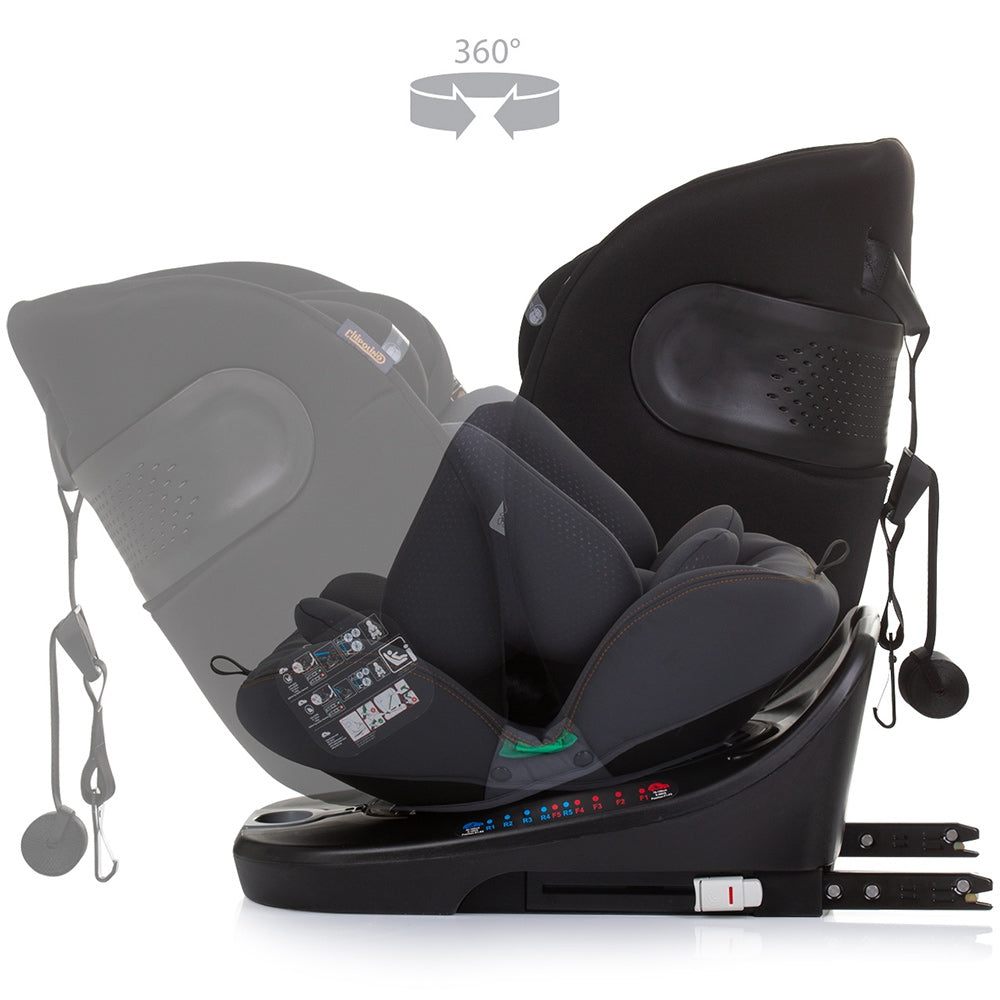 Scaun auto Chipolino Motion I-Size 40-150 cm obsidian cu sistem Isofix - gogobaby.ro