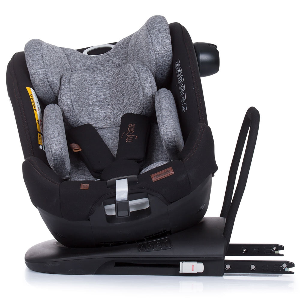 Scaun auto Chipolino My Size 0-36 kg I-Size 40-150 cm platinum cu sistem Isofix