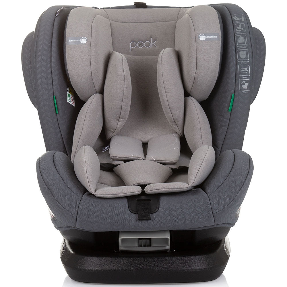 Scaun auto Chipolino Peak I-Size 40-150 cm granite cu sistem Isofix - gogobaby.ro