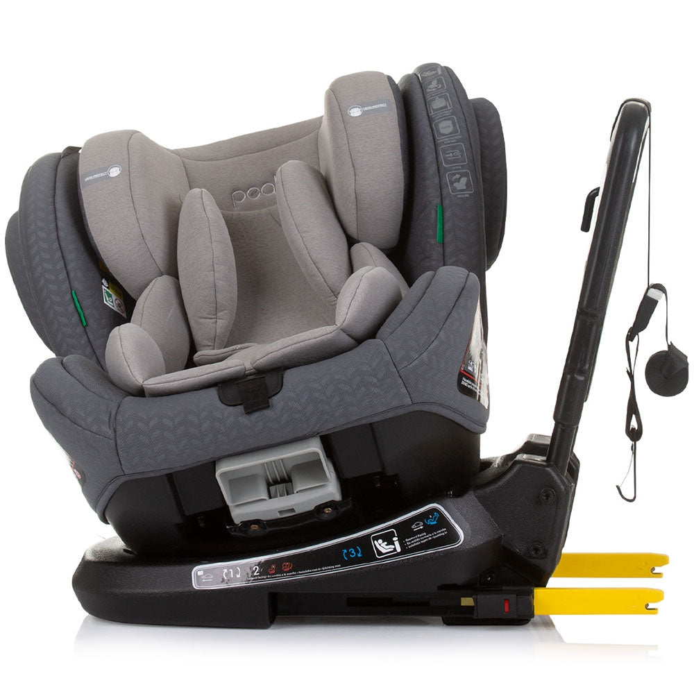 Scaun auto Chipolino Peak I-Size 40-150 cm granite cu sistem Isofix - gogobaby.ro