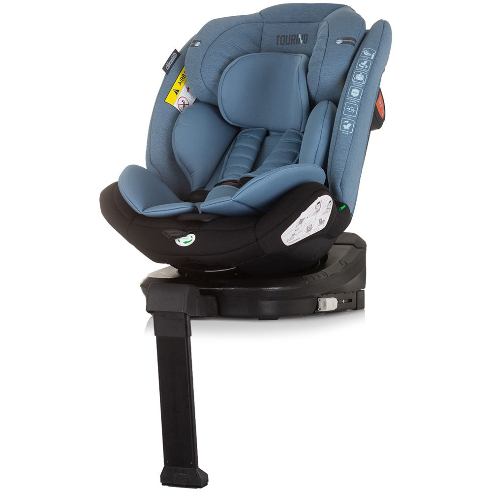 Scaun auto Chipolino Tourino I-Size 40-150 cm blue cu sistem Isofix - gogobaby.ro