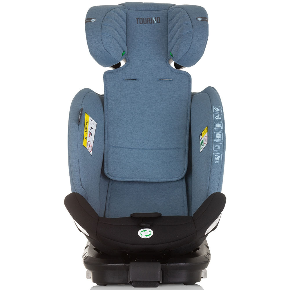 Scaun auto Chipolino Tourino I-Size 40-150 cm blue cu sistem Isofix - gogobaby.ro