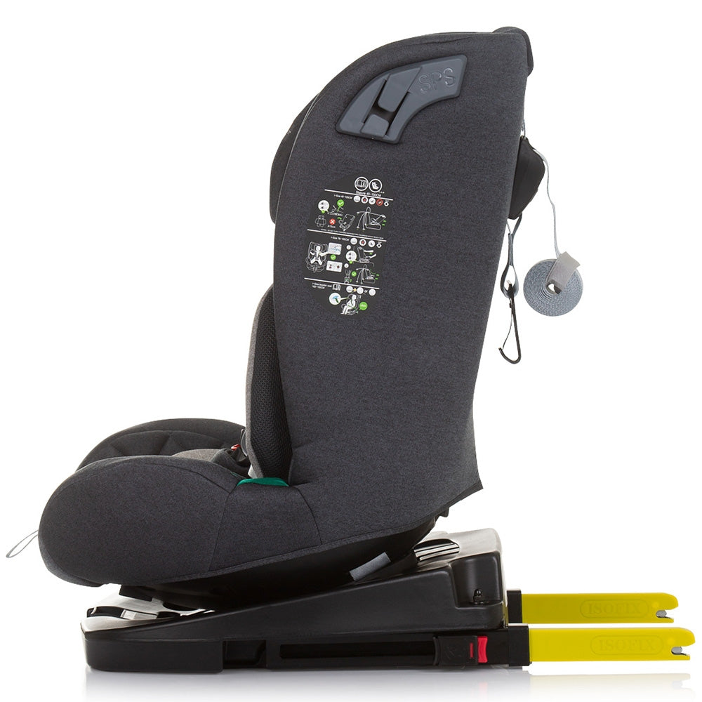 Scaun auto Chipolino X Factor I-Size 40-150 cm granite cu sistem Isofix - gogobaby.ro