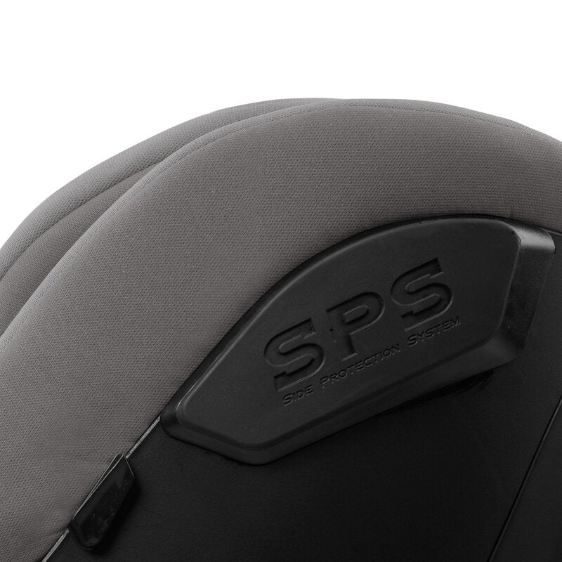 Scaun auto, Jane, Iflow I-Size, Rotire 360 grade, 40 - 105 cm, Cu Isofix si picior stabilizator, Protectie superioara in caz de impact lateral - SPS, Conform cu standardul european de securitate ECE R129, Matt Gray - gogobaby.ro