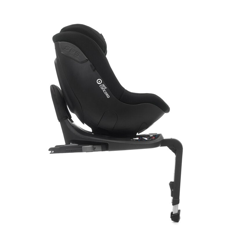 Scaun auto, Jane, Iflow I-Size, Rotire 360 grade, 40 - 105 cm, Cu Isofix si picior stabilizator, Protectie superioara in caz de impact lateral - SPS, Conform cu standardul european de securitate ECE R129, Matt Black - gogobaby.ro