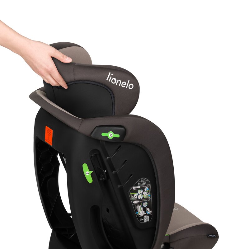 Scaun auto, Lionelo, Aart i-Size, Cu spatar inclinabil in 4 pozitii, Cu tetiera reglabila in 13 pozitii, 0-36 Kg, 40-150 cm, Cu centura siguranta in 3 puncte, Conform cu ECE R129/03, Bej - gogobaby.ro