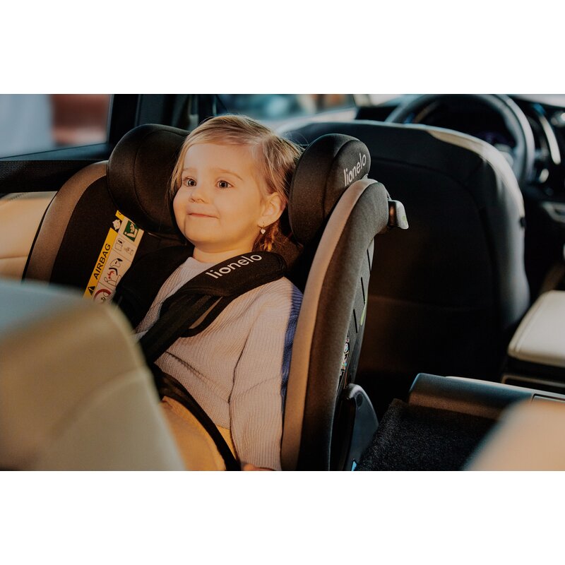 Scaun auto, Lionelo, Aart i-Size, Cu spatar inclinabil in 4 pozitii, Cu tetiera reglabila in 13 pozitii, 0-36 Kg, 40-150 cm, Cu centura siguranta in 3 puncte, Conform cu ECE R129/03, Bej - gogobaby.ro