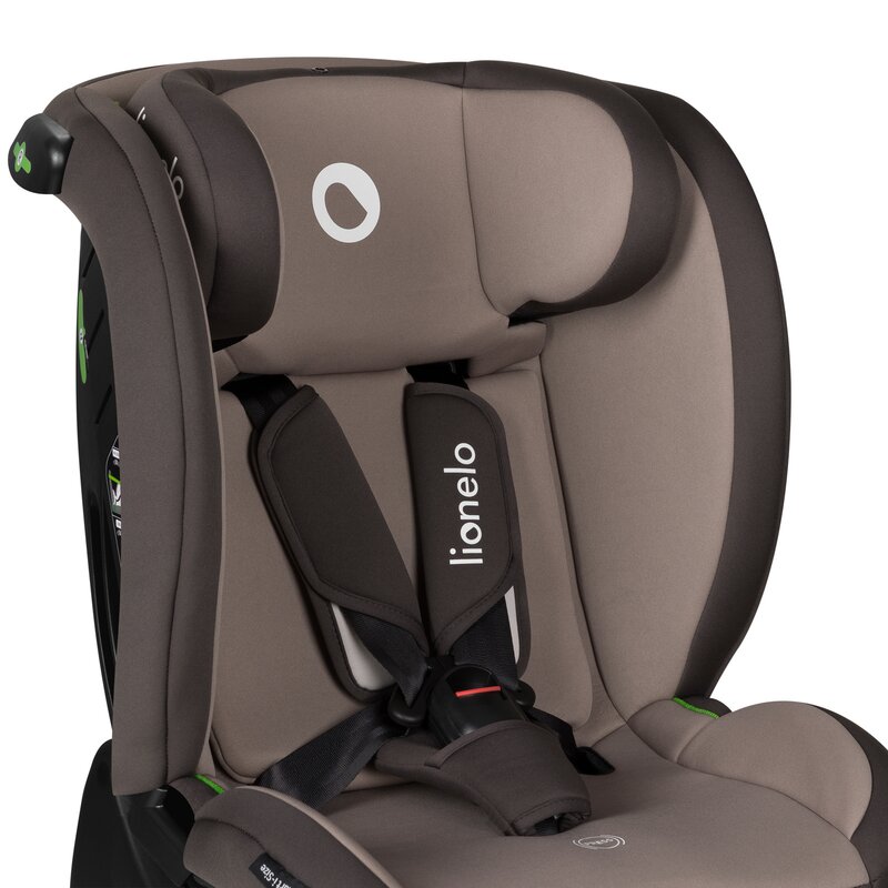 Scaun auto, Lionelo, Aart i-Size, Cu spatar inclinabil in 4 pozitii, Cu tetiera reglabila in 13 pozitii, 0-36 Kg, 40-150 cm, Cu centura siguranta in 3 puncte, Conform cu ECE R129/03, Bej - gogobaby.ro