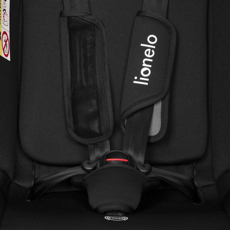 Scaun auto, Lionelo, Aart i-Size, Cu spatar inclinabil in 4 pozitii, Cu tetiera reglabila in 13 pozitii, 0-36 Kg, 40-150 cm, Cu centura siguranta in 3 puncte, Conform cu ECE R129/03, Gri - gogobaby.ro
