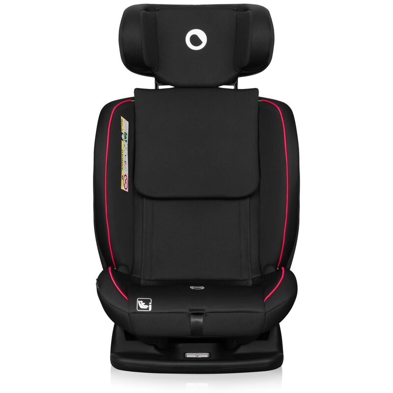 Scaun auto, Lionelo, Aart i-Size, Cu spatar inclinabil in 4 pozitii, Cu tetiera reglabila in 13 pozitii, 0-36 Kg, 40-150 cm, Cu centura siguranta in 3 puncte, Conform cu ECE R129/03, Negru/Rosu - gogobaby.ro