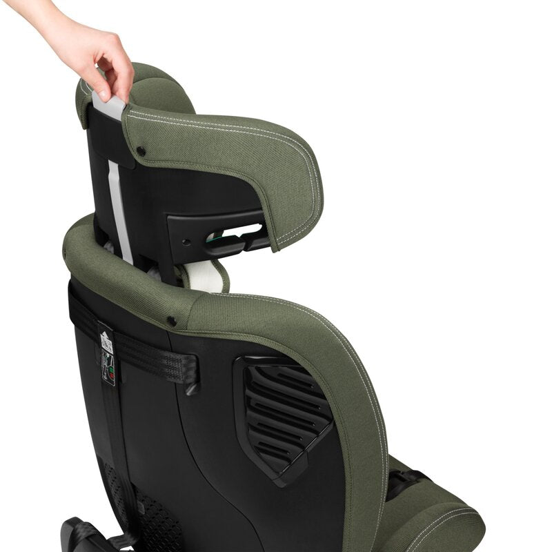 Scaun auto, Lionelo, Bastiaan One i-Size, 4 in 1, Protectie laterala, Cu spatar inclinabil in 4 pozitii, Cu tetiera reglabila in 13 pozitii, Rotire 360 grade, Top Tether, 0-36 Kg, 40-150 cm, Cu Isofix, Conform cu ECE R129, Verde - gogobaby.ro