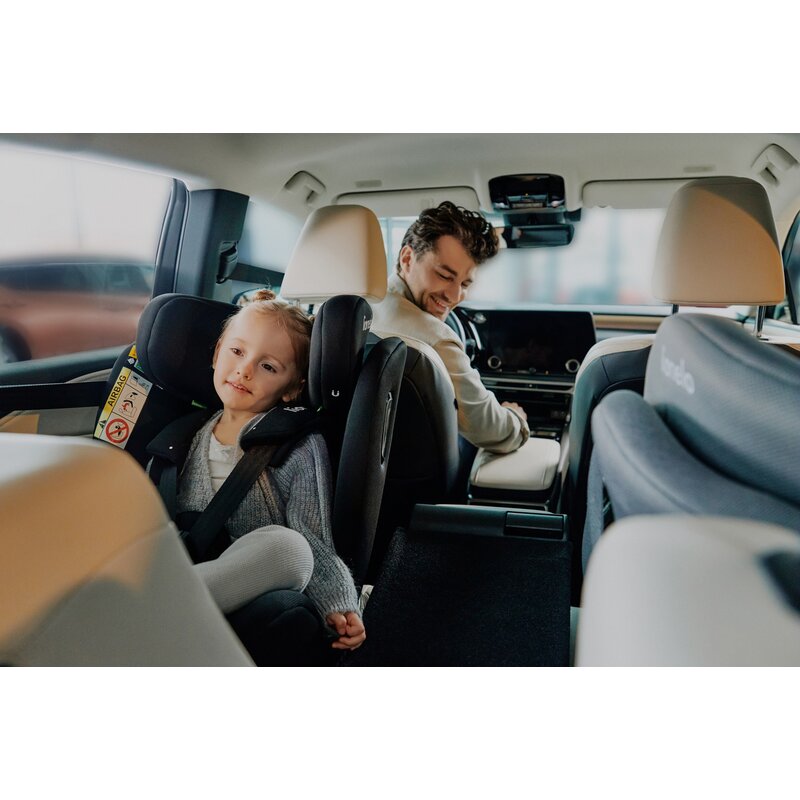 Scaun auto, Lionelo, Brave i-Size, 4 in 1, Rotire 360 grade, Protectie laterala, Cu spatar inclinabil in 5 pozitii, Cu tetiera reglabila in 12 pozitii, 0-36 Kg, 40-150 cm, Cu Isofix, Conform cu ECE R129, Gri