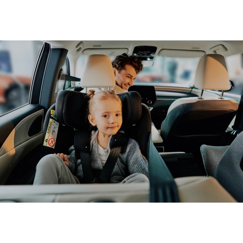 Scaun auto, Lionelo, Brave i-Size, 4 in 1, Rotire 360 grade, Protectie laterala, Cu spatar inclinabil in 5 pozitii, Cu tetiera reglabila in 12 pozitii, 0-36 Kg, 40-150 cm, Cu Isofix, Conform cu ECE R129, Gri