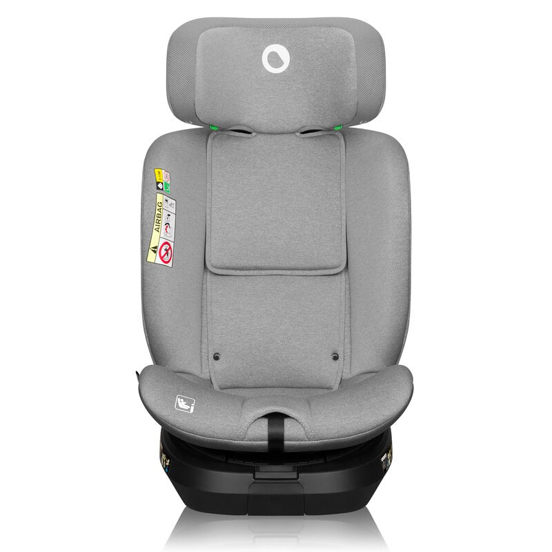 Scaun auto, Lionelo, Brave i-Size, 4 in 1, Rotire 360 grade, Protectie laterala, Cu spatar inclinabil in 5 pozitii, Cu tetiera reglabila in 12 pozitii, 0-36 Kg, 40-150 cm, Cu Isofix, Conform cu ECE R129, Gri