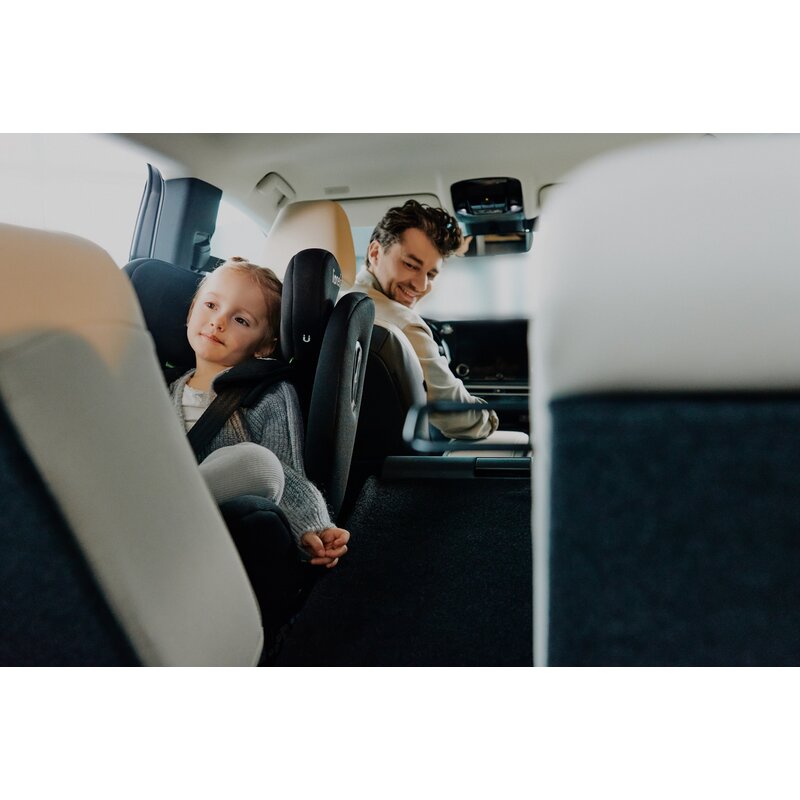 Scaun auto, Lionelo, Brave i-Size, 4 in 1, Rotire 360 grade, Protectie laterala, Cu spatar inclinabil in 5 pozitii, Cu tetiera reglabila in 12 pozitii, 0-36 Kg, 40-150 cm, Cu Isofix, Conform cu ECE R129, Gri