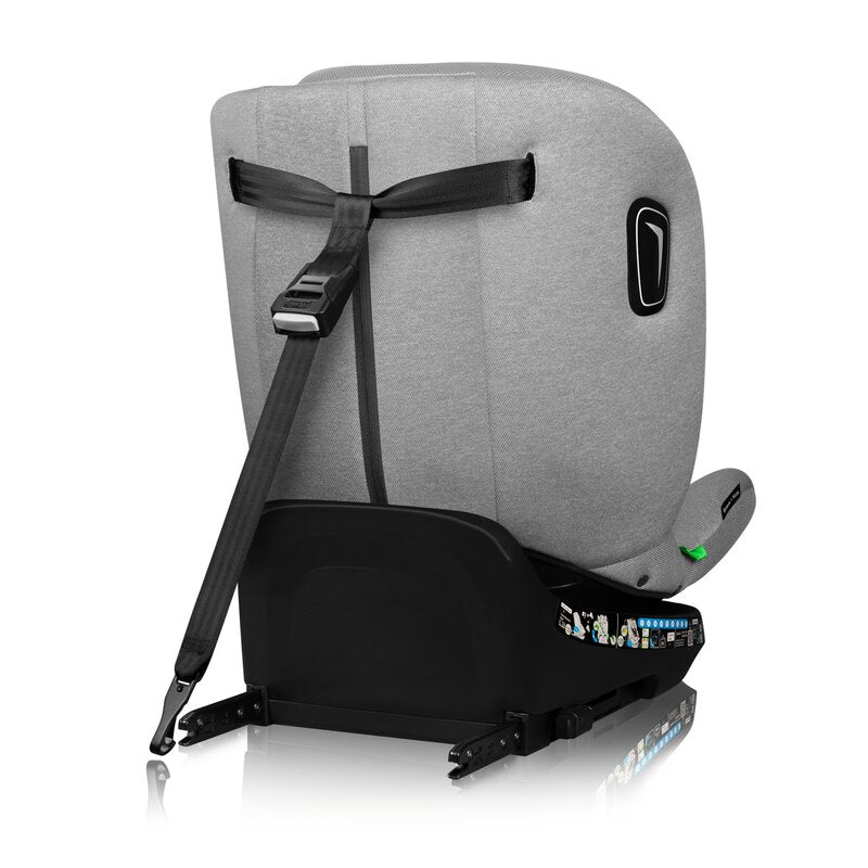 Scaun auto, Lionelo, Brave i-Size, 4 in 1, Rotire 360 grade, Protectie laterala, Cu spatar inclinabil in 5 pozitii, Cu tetiera reglabila in 12 pozitii, 0-36 Kg, 40-150 cm, Cu Isofix, Conform cu ECE R129, Gri