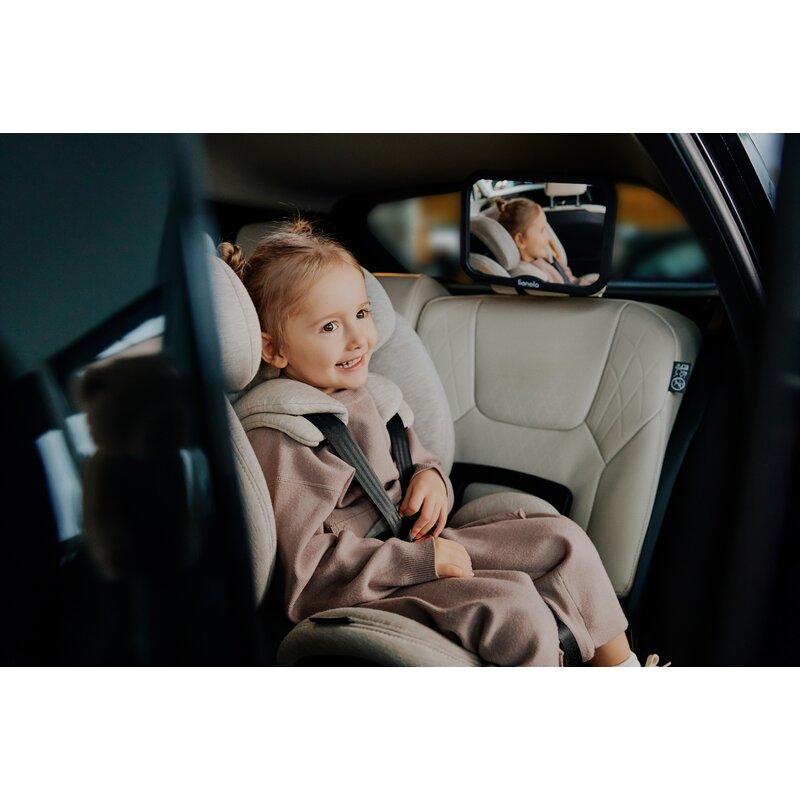 Scaun auto, Lionelo, Harmony i-Size, Rotire 360 grade, Protectie laterala, Cu spatar reglabil in 5 pozitii, Cu tetiera reglabila in 12 pozitii, 0-36 Kg, 40-150 cm, Cu Isofix, Husa din bambus, Conform cu ECE R129, Gri inchis