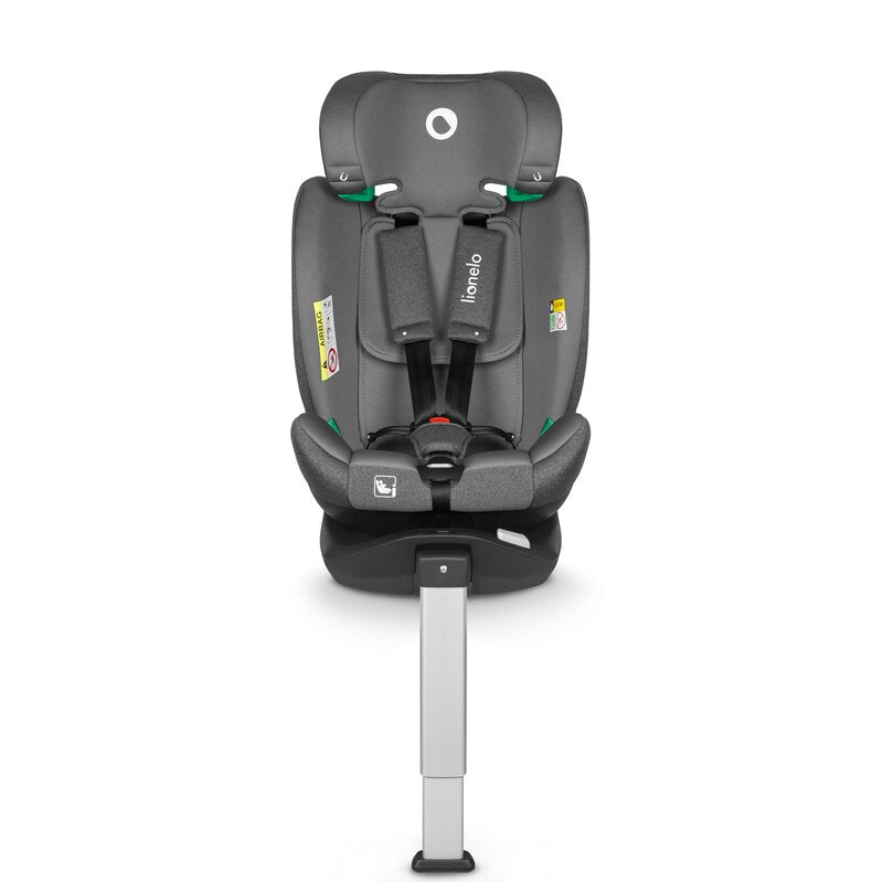 Scaun auto, Lionelo, i-Size Braam, 0-36 Kg, 40-150 cm, Cu isofix si picior de fixare, Protectie laterala, Rotire 360 grade, Ajustare spatar in 5 pozitii, Tetiera reglabila in 14 trepte, Conform cu standardul european de securitate R129, Gri - gogobaby.ro