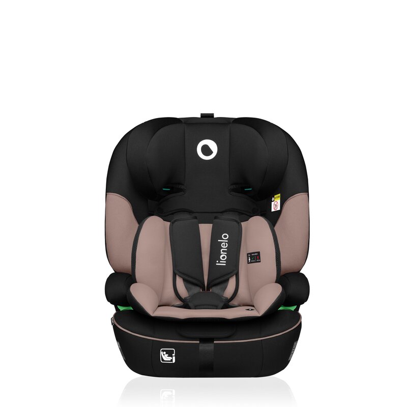 Scaun auto, Lionelo, Levi i-Size, Universal, Instalare FWF, Cu tetiera reglabila in 10 pozitii, Cu spatar detasabil, 76-150 cm, Conform cu R129, Bej - gogobaby.ro