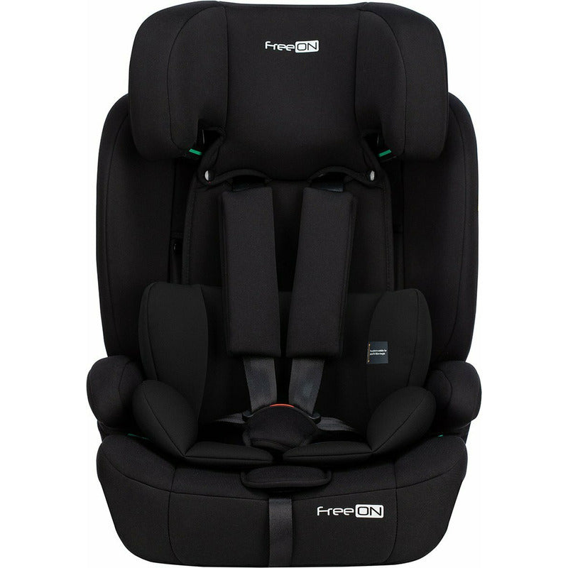 Scaun auto, FreeON, Uran, Pentru copii, I-Size, 76 - 150 cm/ 1 - 12 ani, Cu tetiera reglabila in 14 pozitii, Conform cu standardul european de securitate ECE R129, Black - gogobaby.ro