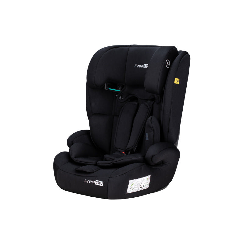 Scaun auto, FreeON, Uran, Pentru copii, I-Size, 76 - 150 cm/ 1 - 12 ani, Cu tetiera reglabila in 14 pozitii, Conform cu standardul european de securitate ECE R129, Black - gogobaby.ro