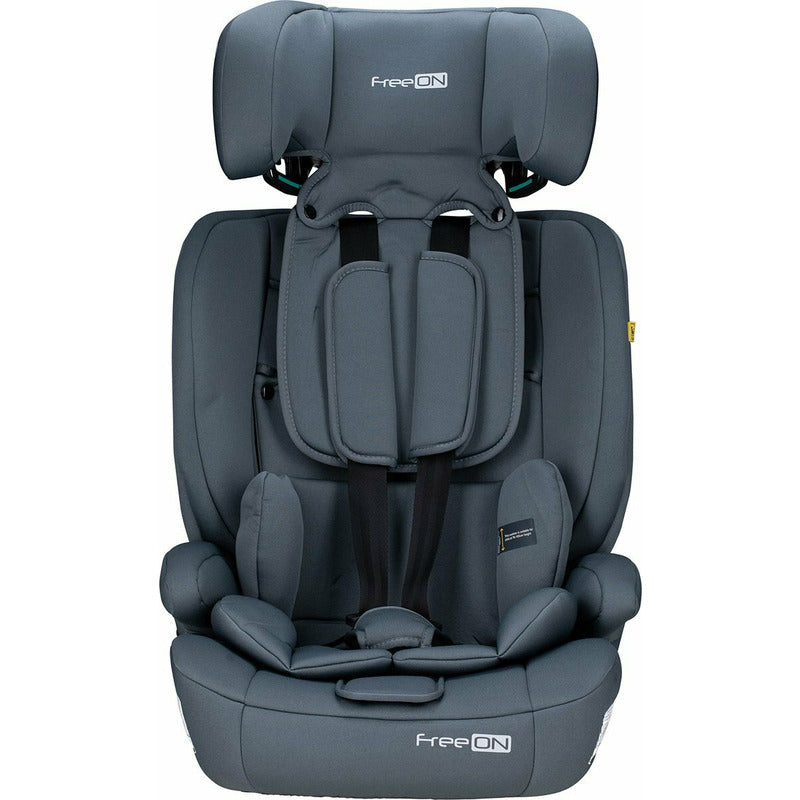 Scaun auto, FreeON, Uran, Pentru copii, I-Size, 76 - 150 cm/ 1 - 12 ani, Cu tetiera reglabila in 14 pozitii, Conform cu standardul european de securitate ECE R129, Dark Grey - gogobaby.ro