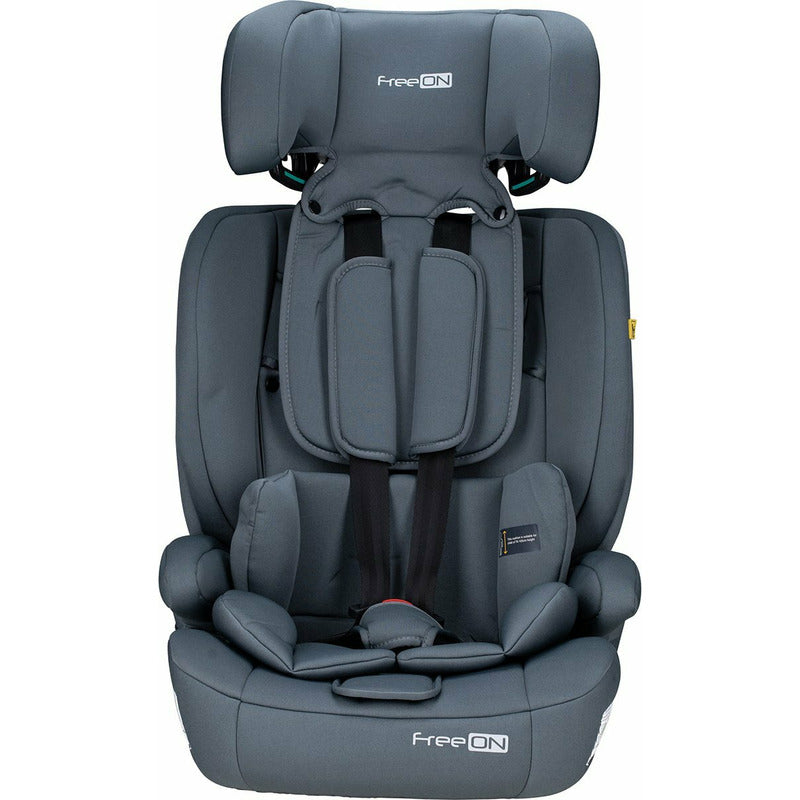 Scaun auto, FreeON, Uran, Pentru copii, I-Size, 76 - 150 cm/ 1 - 12 ani, Cu tetiera reglabila in 14 pozitii, Conform cu standardul european de securitate ECE R129, Dark Grey - gogobaby.ro
