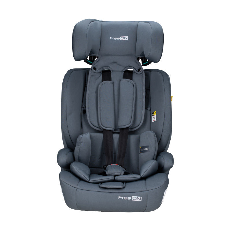 Scaun auto, FreeON, Uran, Pentru copii, I-Size, 76 - 150 cm/ 1 - 12 ani, Cu tetiera reglabila in 14 pozitii, Conform cu standardul european de securitate ECE R129, Dark Grey - gogobaby.ro