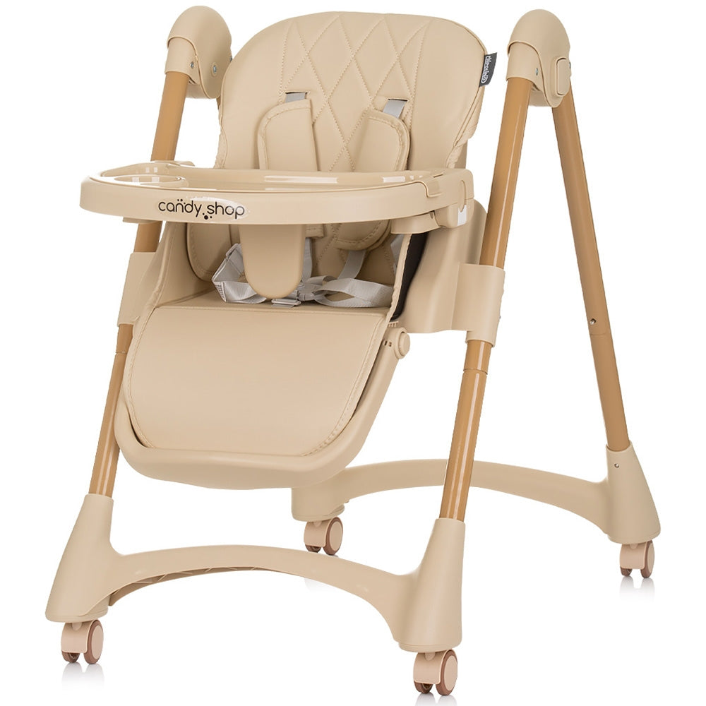 Scaun de masa Chipolino Candy Shop macadamia - gogobaby.ro