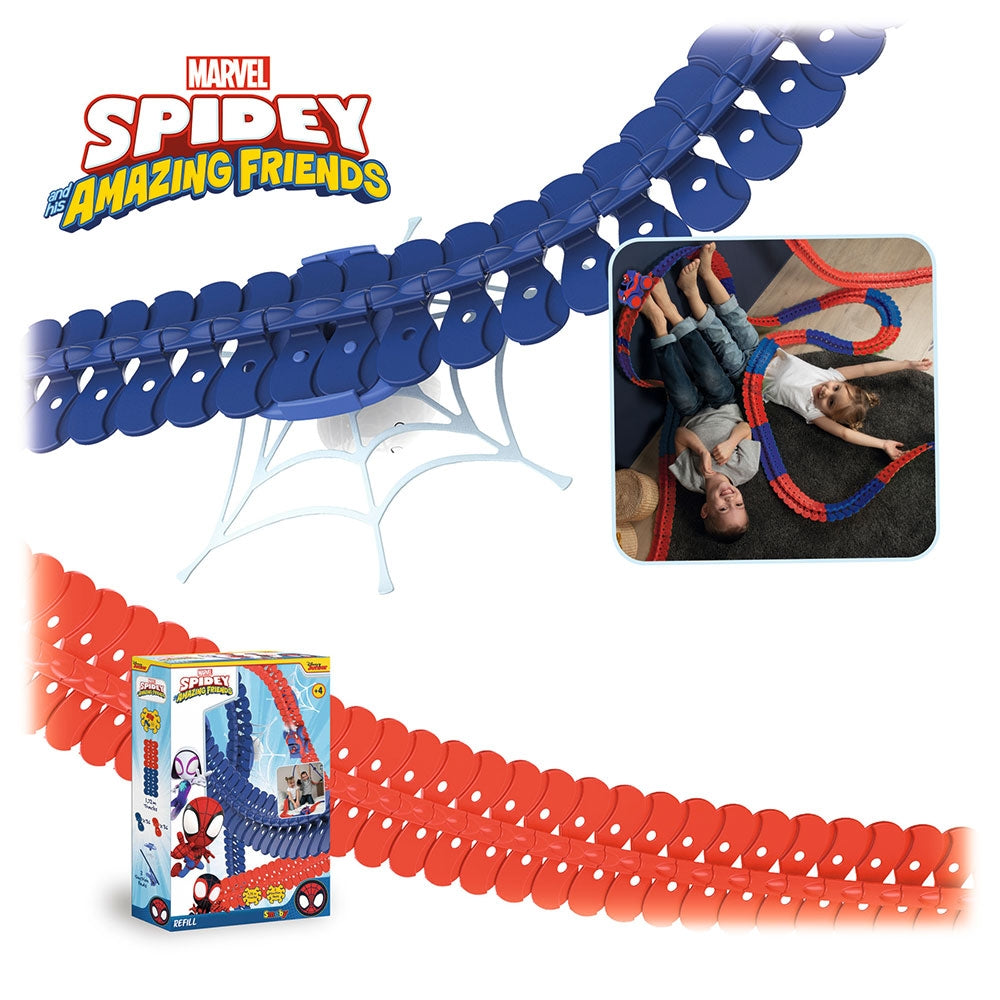Set de extensie pentru pista Smoby Spidey FleXtreme Refill circuit de curse - gogobaby.ro