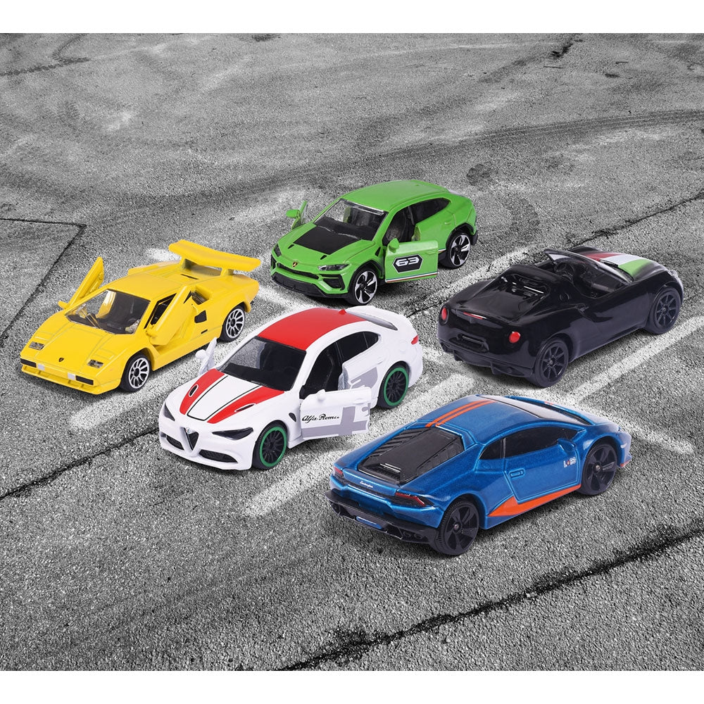 Set Majorette Dream Cars Italy cu 5 masinute din metal - gogobaby.ro