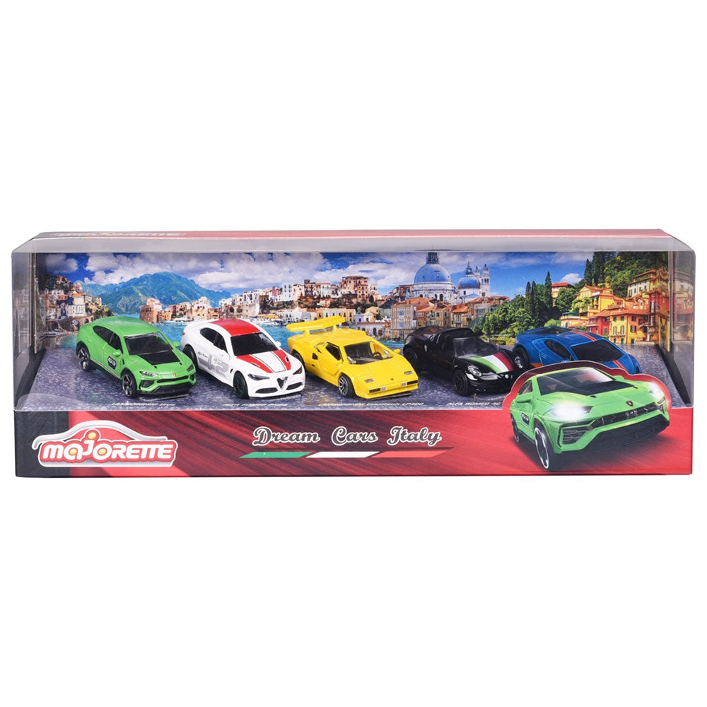 Set Majorette Dream Cars Italy cu 5 masinute din metal - gogobaby.ro