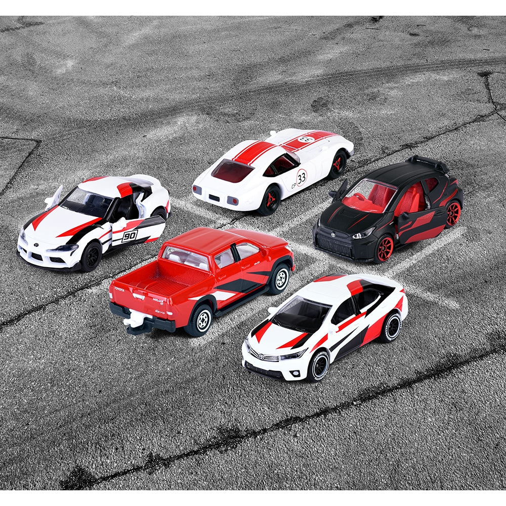 Set Majorette Toyota Racing cu 5 masinute - gogobaby.ro