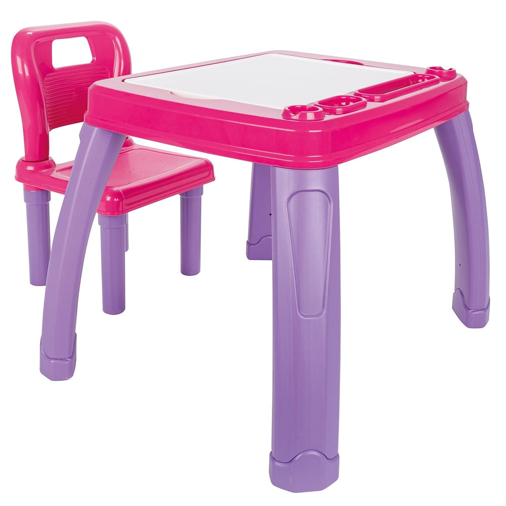 Set Masuta cu scaun pentru copii Pilsan Study Table pink - gogobaby.ro