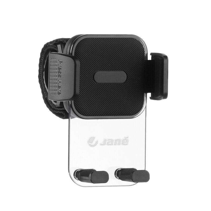 Suport telefon, Jane, Pentru carucior, Universal, Reglabil, Cu buton de blocare, Black - gogobaby.ro