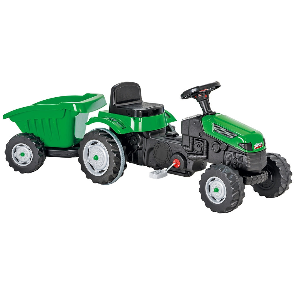 Tractor cu pedale si remorca Pilsan Active with Trailer 07-316 green - gogobaby.ro