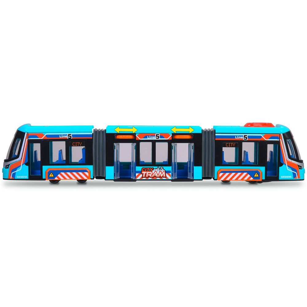 Tramvai Dickie Toys Siemens City Tram 41,5 cm albastru - gogobaby.ro