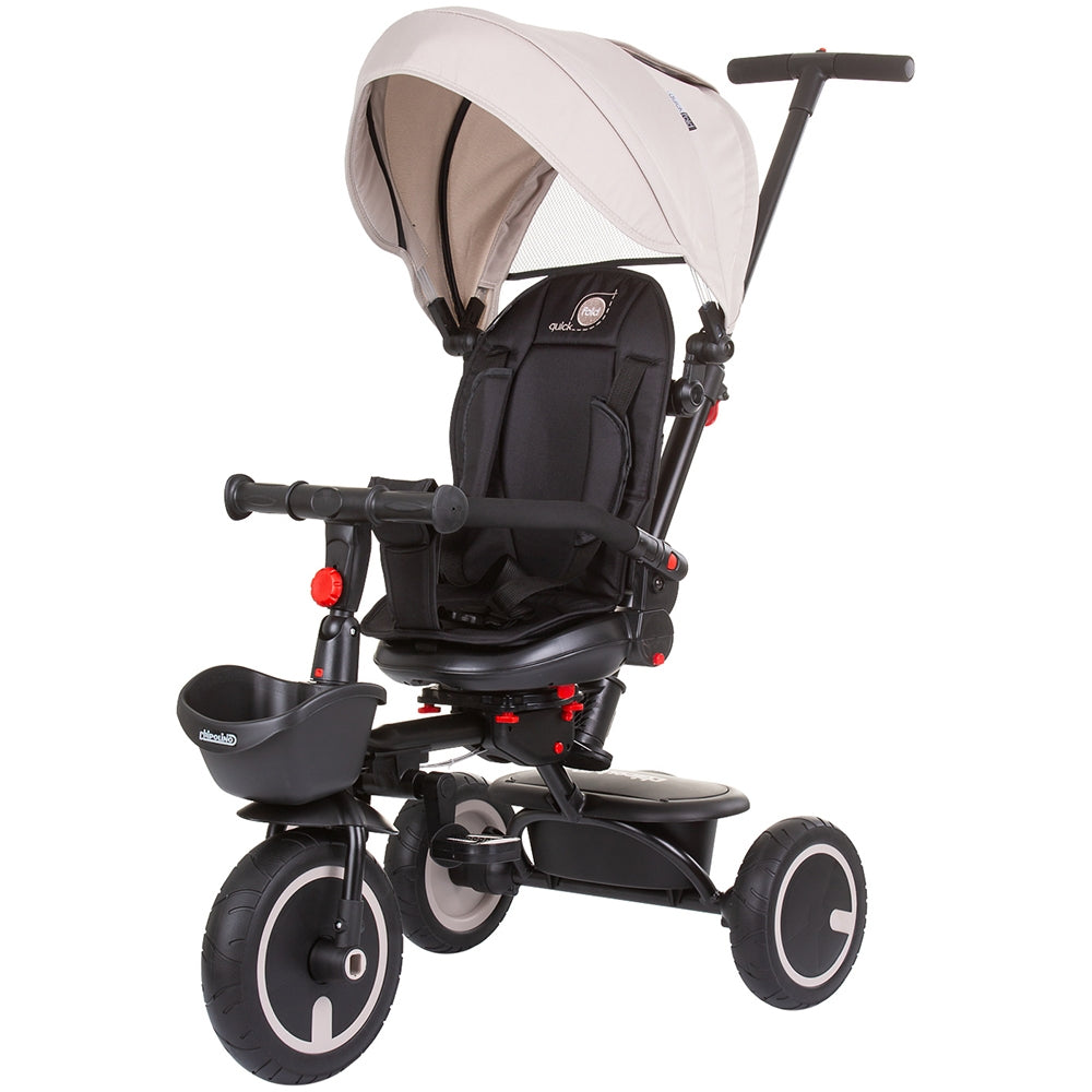 Tricicleta pliabila Chipolino Quick Fold cu sezut reversibil sand - gogobaby.ro