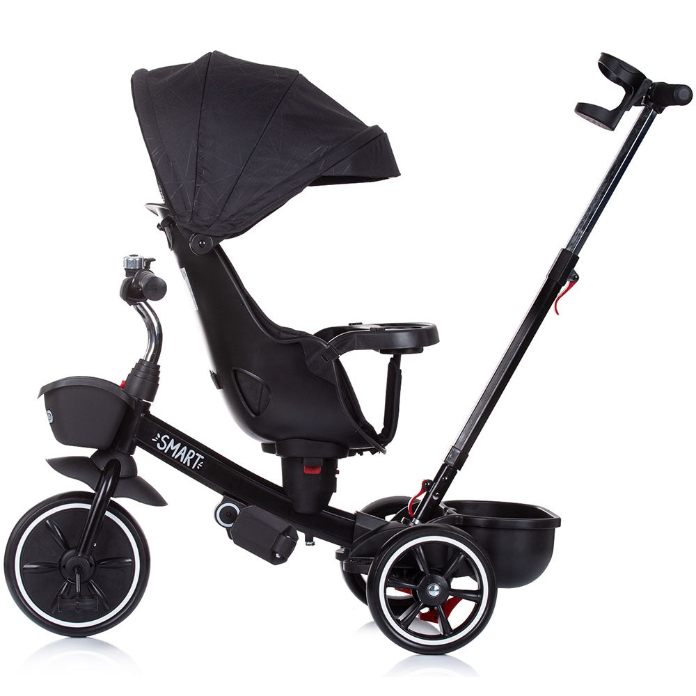 Tricicleta Chipolino Smart cu sezut reversibil raven - gogobaby.ro