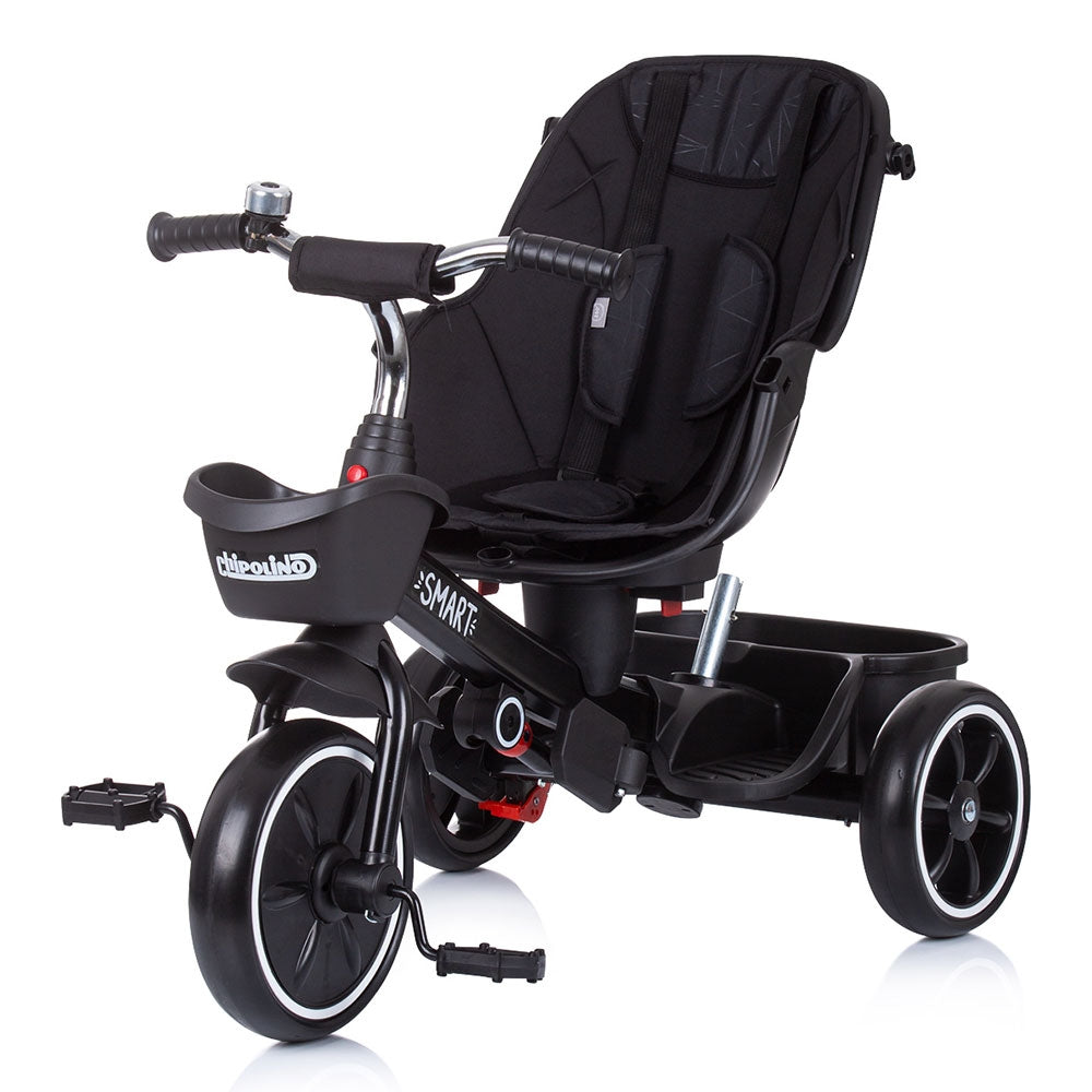 Tricicleta Chipolino Smart cu sezut reversibil raven - gogobaby.ro