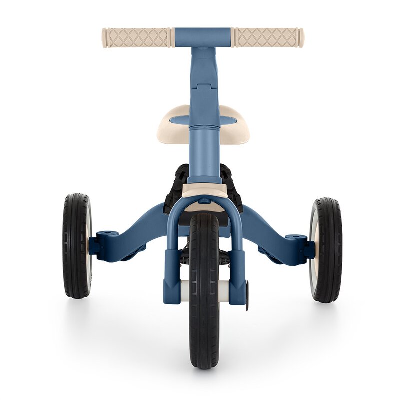 Tricicleta, Petite&Mars, Turbo, 5 in 1, Multifunctionala, Vehicul de impins, Bicicleta cu/fara pedale, Cu maner de ghidaj, Detasabil, Roti din cauciuc, Pana la 25 kg, 1.5-5 ani, Ocean Blue - gogobaby.ro