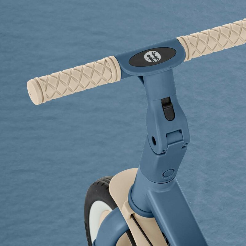 Tricicleta, Petite&Mars, Turbo, 5 in 1, Multifunctionala, Vehicul de impins, Bicicleta cu/fara pedale, Cu maner de ghidaj, Detasabil, Roti din cauciuc, Pana la 25 kg, 1.5-5 ani, Ocean Blue - gogobaby.ro
