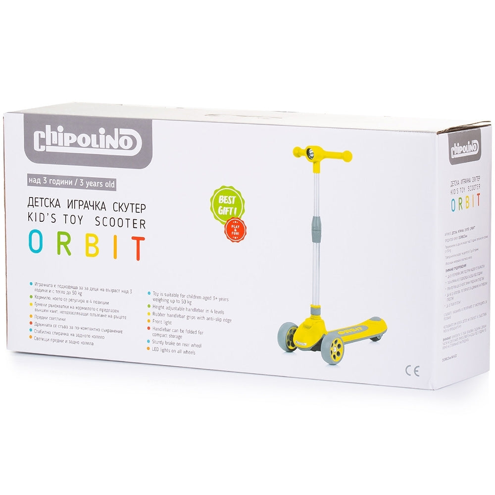 Trotineta Chipolino Orbit yellow - gogobaby.ro