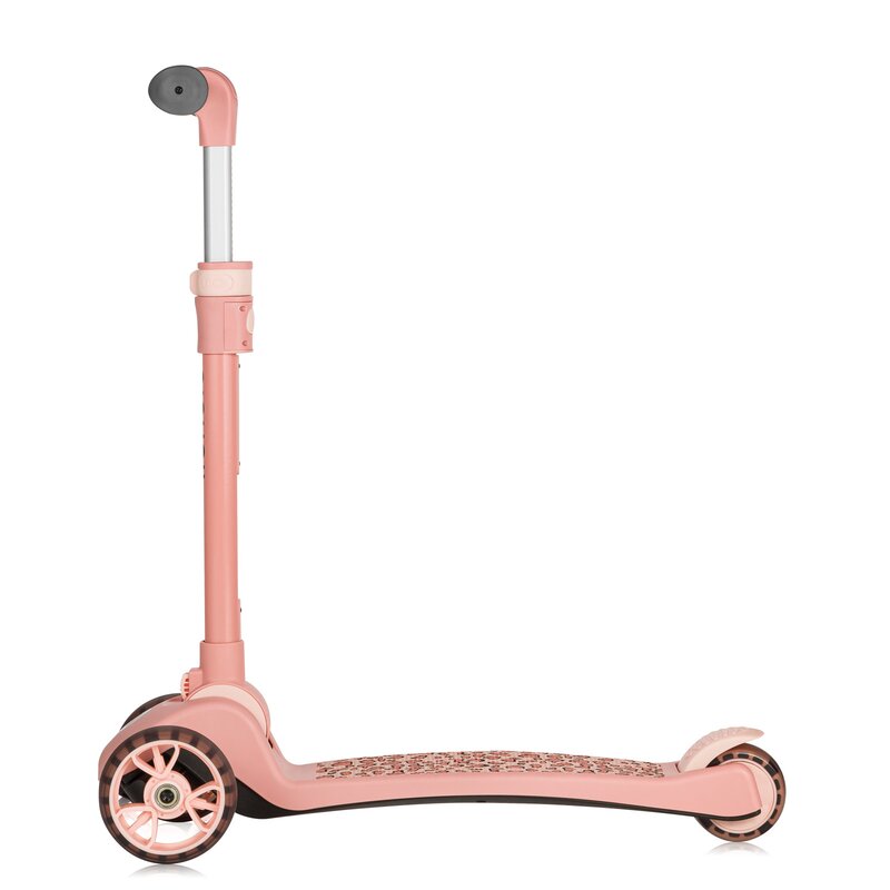 Trotineta, Lionelo, Franky, Multifunctionala, Pliabila, Pana la 50 kg, Bicicleta cu 3 roti si trotineta de echilibru, Ghidon reglabil, Sezut detasabil, Roti cu LED, Conform cu EN71, EN62115, 12 luni+, Roz - gogobaby.ro