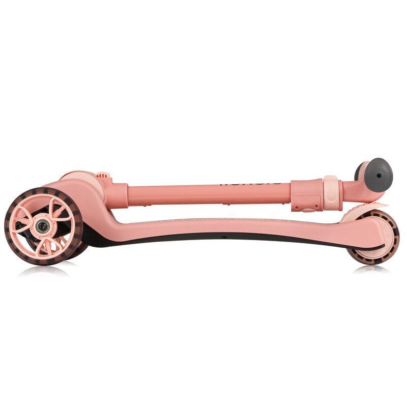 Trotineta, Lionelo, Franky, Multifunctionala, Pliabila, Pana la 50 kg, Bicicleta cu 3 roti si trotineta de echilibru, Ghidon reglabil, Sezut detasabil, Roti cu LED, Conform cu EN71, EN62115, 12 luni+, Roz - gogobaby.ro