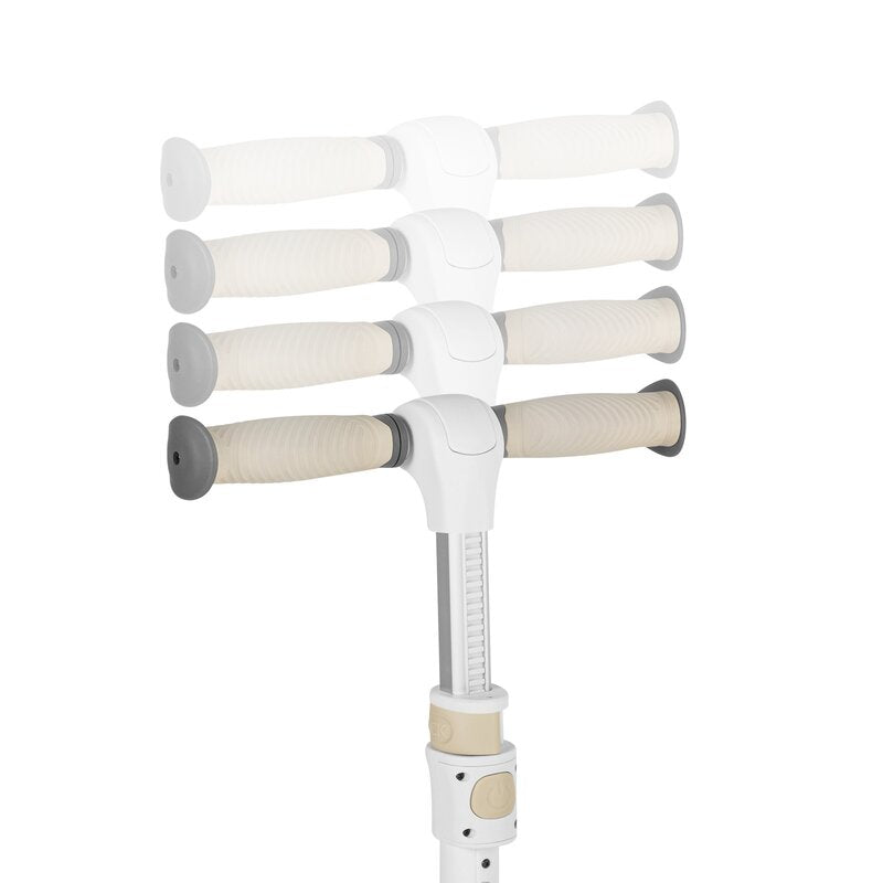 Trotineta, Lionelo, Franky, Multifunctionala, Pliabila, Pana la 50 kg, Bicicleta cu 3 roti si trotineta de echilibru, Ghidon reglabil, Sezut detasabil, Roti cu LED, Conform cu EN71, EN62115, 12 luni+, Bej - gogobaby.ro