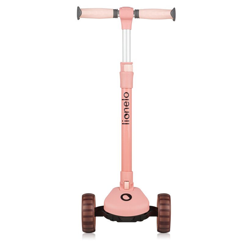 Trotineta, Lionelo, Franky, Multifunctionala, Pliabila, Pana la 50 kg, Bicicleta cu 3 roti si trotineta de echilibru, Ghidon reglabil, Sezut detasabil, Roti cu LED, Conform cu EN71, EN62115, 12 luni+, Roz - gogobaby.ro