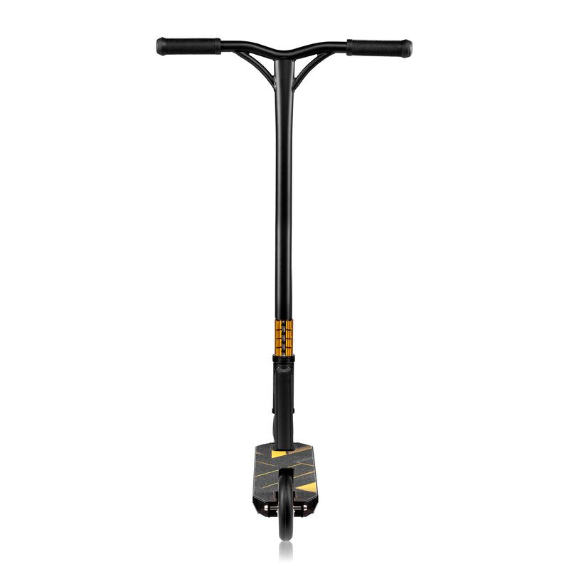 Trotineta, Lionelo, Whizz, Pentru Acrobatii, Rulmenti ABEC-9, Sistemul de compresie IHC 9, 20 - 100 kg, Conform cu standardul european de securitate EN14619, Galben/Negru - gogobaby.ro