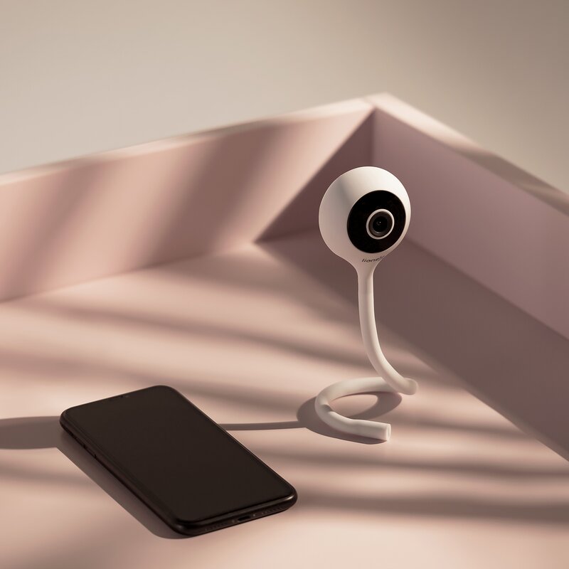 Video monitor, Lionelo, Babyline Smart, Cu aplicatie Smart Life, Cablu USB, Conexiune Wifi, Comunicare bidirectionala, Senzor de temperatura, Negru - gogobaby.ro