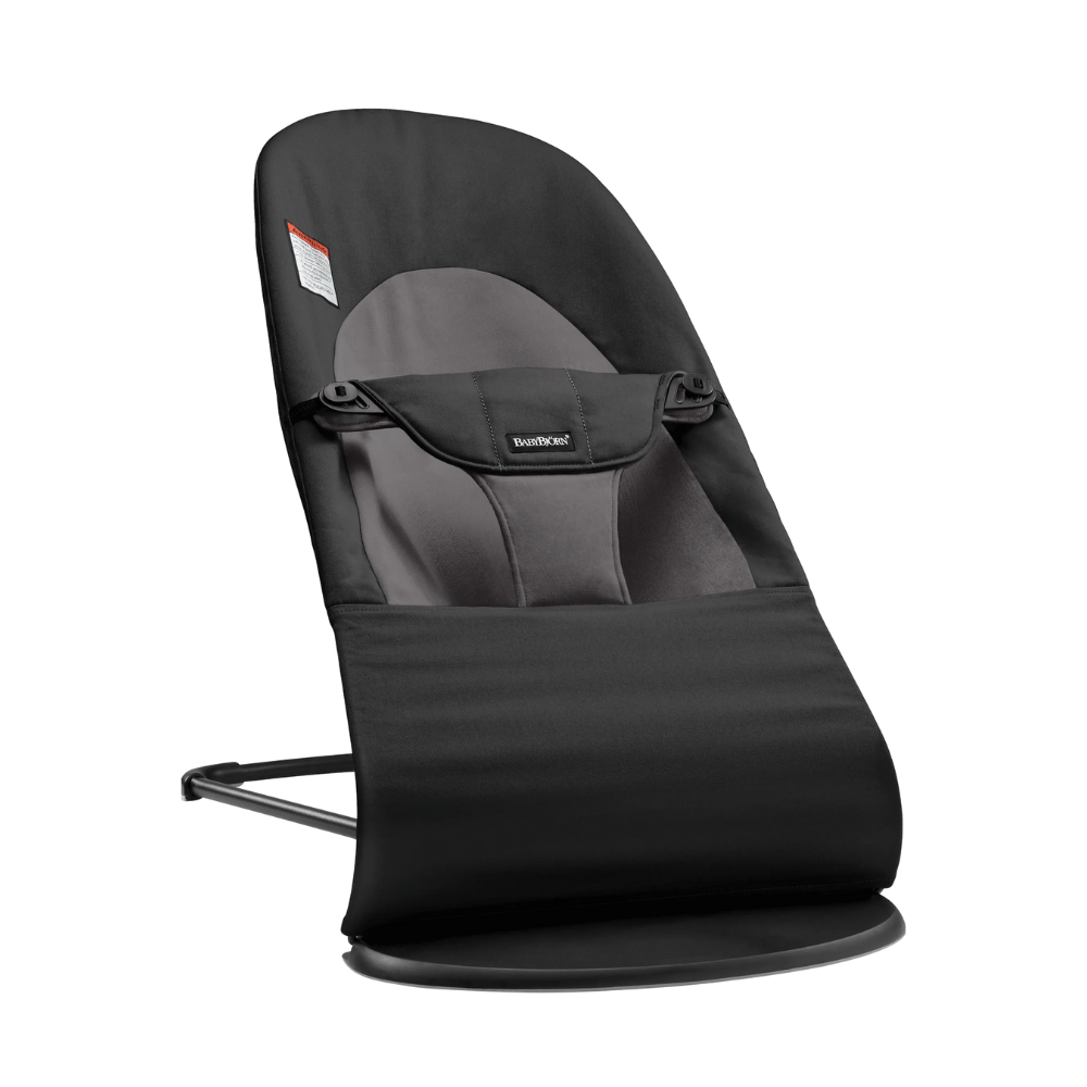 BabyBjorn - Balansoarul Balance Soft Black/Dark Gray, Tesatura - gogobaby.ro